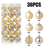 Christmas Gifts on Clearance SUWHWEA 36 PCS 1.23" Christmas Xmas Tree Ball Bauble Hanging Home Party Ornament Decor on Clearance