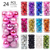 Christmas Gifts on Clearance SUWHWEA 1.18" 24Pcs Christmas Balls Ornaments for Xmas Christmas Tree 13 Style Shatterproof Christmas Decorations Hanging Ball on Clearance