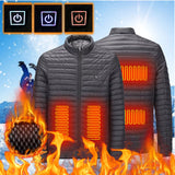 Mens Winter Coats Dqueduo Jackets for Men Smart Electric Heating USB And Wo Same Style Abdo And Back Heating Cotton Suit Gifts for Men on Clearance