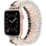 V-Moro Compatible with Apple Watch Bands,Apple Watch Beaded Strap for Watch 45/44/42mm Series 8/7/6/5,Beaded iWatch Wristband/iWatch Strap/iWatch Band for Women Girls-Light Pink