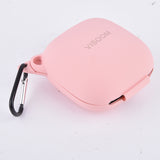 VISOOM Case Compatible for Powerbeats Pro Case Cover,Anti-Lost & Shockproof Easy Carrying Silicone Case Accessories with Keychain