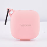 VISOOM Case Compatible for Powerbeats Pro Case Cover,Anti-Lost & Shockproof Easy Carrying Silicone Case Accessories with Keychain