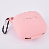 VANMATE Case Compatible for Powerbeats Pro Case Cover,Anti-Lost & Shockproof Easy Carrying Silicone Case Accessories with Keychain