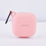 AIRSPO Case Compatible for Powerbeats Pro Case Cover,Anti-Lost & Shockproof Easy Carrying Silicone Case Accessories with Keychain