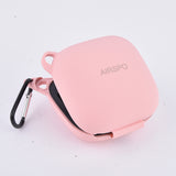 AIRSPO Case Compatible for Powerbeats Pro Case Cover,Anti-Lost & Shockproof Easy Carrying Silicone Case Accessories with Keychain