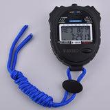 Digital Stopwatch Timers Sports Stopwatch Water Resistant Stopwatch Hand Held LCD Chronograph with Date, Time and Alarm Function for Sports Fitness Trainers and Referees Use