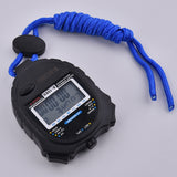 Digital Stopwatch Timers Sports Stopwatch Water Resistant Stopwatch Hand Held LCD Chronograph with Date, Time and Alarm Function for Sports Fitness Trainers and Referees Use